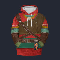 Modetrail Hylian Set Fleece Hoodie Costume, The Legend of Zelda Costume S-5XL US Size, Gift For Him