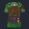 Modetrail Hylian Set Green Champion_s Tunic T-shirt Costume, The Legend of Zelda Costume S-5XL US Size, Gift For Him