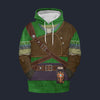 Modetrail Hylian Set Green Tracksuit Costume Hoodie Sweatshirt T-Shirt Sweatpants, The Legend of Zelda Costume S-5XL US Size