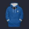 Modetrail Star Trek Into Darkness Blue Science Officers Fleece Hoodie Costume, S-5XL US Size, Gift For Him