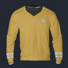 Modetrail Star Trek Into Darkness Gold Engineering Officers Long Sleeves Costume, S-5XL US Size, Gift For Him