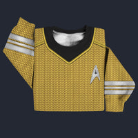 Modetrail Star Trek Into Darkness Gold Engineering Officers Sweater Costume, S-5XL US Size, Gift For Him