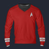 Modetrail Star Trek Into Darkness Red Command Officers Tracksuit Costume Hoodie Sweatshirt T-Shirt Sweatpants, S-5XL US Size