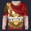 Modetrail Italia Emperor Caesar Augustus Tracksuit Costume Hoodie Sweatshirt T-Shirt Sweatpants, History Costume S-5XL US Size