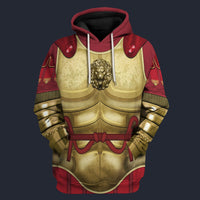 Modetrail Italia Julius Caesar Armor Tracksuit Costume Hoodie Sweatshirt T-Shirt Sweatpants, History Costume S-5XL US Size