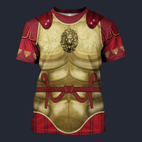 Modetrail Italia Julius Caesar Armor T-shirt Costume, History Costume S-5XL US Size, Gift For Him