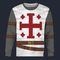 Modetrail Italia Knight of the Order of the Holy Sepulchre Long Sleeves Costume, British Costume S-5XL US Size, Gift For Him