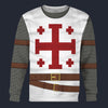 Modetrail Italia Knight of the Order of the Holy Sepulchre Sweater Costume, British Costume S-5XL US Size, Gift For Him