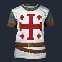 Modetrail Italia Knight of the Order of the Holy Sepulchre T-shirt Costume, British Costume S-5XL US Size, Gift For Him