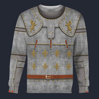 Modetrail Italia Medieval Suit of Armor Sweater Costume, History Costume S-5XL US Size, Gift For Him