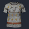 Modetrail Italia Medieval Suit of Armor T-shirt Costume, History Costume S-5XL US Size, Gift For Him