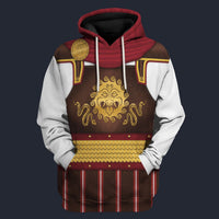 Modetrail Italia Roman Warrior Armor Fleece Hoodie Costume, History Costume S-5XL US Size, Gift For Him