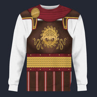 Modetrail Italia Roman Warrior Armor Sweater Costume, History Costume S-5XL US Size, Gift For Him