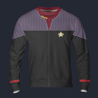 Modetrail Jean-luc Picard Sweatshirt Costume, Star Trek Costume S-5XL US Size, Gift For Him
