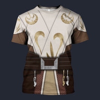 Modetrail Jedi Temple Guard Tracksuit Costume Hoodie Sweatshirt T-Shirt Sweatpants, Star Wars Costume S-5XL US Size