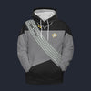 Modetrail Klingon Warrior Wolf Gray Fleece Hoodie Costume, Star Trek Costume S-5XL US Size, Gift For Him