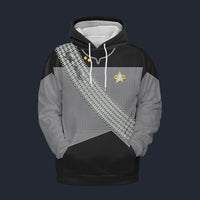 Modetrail Klingon Warrior Wolf Gray Tracksuit Costume Hoodie Sweatshirt T-Shirt Sweatpants, Star Trek Costume S-5XL US Size