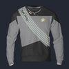 Modetrail Klingon Warrior Wolf Gray Tracksuit Costume Hoodie Sweatshirt T-Shirt Sweatpants, Star Trek Costume S-5XL US Size