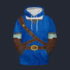Modetrail Knights of Skyloft Blue Tracksuit Costume Hoodie Sweatshirt T-Shirt Sweatpants, The Legend of Zelda Costume S-5XL US Size