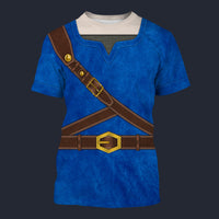 Modetrail Knights of Skyloft Blue Tracksuit Costume Hoodie Sweatshirt T-Shirt Sweatpants, The Legend of Zelda Costume S-5XL US Size