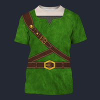 Modetrail Knights of Skyloft Green Tracksuit Costume Hoodie Sweatshirt T-Shirt Sweatpants, The Legend of Zelda Costume S-5XL US Size