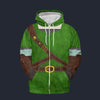 Modetrail Knights of Skyloft Green Tracksuit Costume Hoodie Sweatshirt T-Shirt Sweatpants, The Legend of Zelda Costume S-5XL US Size