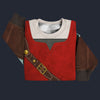 Modetrail Knights of Skyloft Red Shield Sweater Costume, The Legend of Zelda Costume S-5XL US Size, Gift For Him
