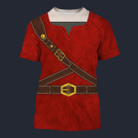 Modetrail Knights of Skyloft Red T-shirt Costume, The Legend of Zelda Costume S-5XL US Size, Gift For Him