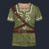 Modetrail Link Attire Hylian Shield T-shirt Costume, The Legend of Zelda Costume S-5XL US Size, Gift For Him