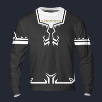 Modetrail Link Breath of the Wild Champion Tunic Black Version 2 Long Sleeves Costume, The Legend of Zelda Costume S-5XL US Size, Gift For Him