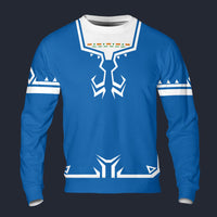Modetrail Link Breath of the Wild Champion Tunic Blue Version 2 Sweatshirt Costume, The Legend of Zelda Costume S-5XL US Size, Gift For Him