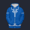 Modetrail Link Breath of the Wild Champion Tunic Blue Tracksuit Costume Hoodie Sweatshirt T-Shirt Sweatpants, The Legend of Zelda Costume S-5XL US Size