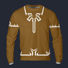 Modetrail Link Breath of the Wild Champion Tunic Brown Tracksuit Costume Hoodie Sweatshirt T-Shirt Sweatpants, The Legend of Zelda Costume S-5XL US Size