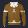Modetrail Link Breath of the Wild Champion Tunic Brown Version 2 Tracksuit Costume Hoodie Sweatshirt T-Shirt Sweatpants, The Legend of Zelda Costume S-5XL US Size