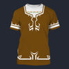 Modetrail Link Breath of the Wild Champion Tunic Brown Version 2 T-shirt Costume, The Legend of Zelda Costume S-5XL US Size, Gift For Him