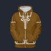 Modetrail Link Breath of the Wild Champion Tunic Brown Tracksuit Costume Hoodie Sweatshirt T-Shirt Sweatpants, The Legend of Zelda Costume S-5XL US Size
