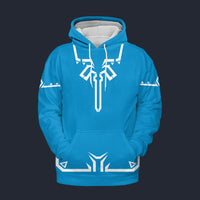 Modetrail Link Breath of the Wild Champion Tunic Fleece Hoodie Costume, The Legend of Zelda Costume S-5XL US Size, Gift For Him