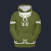 Modetrail Link Breath of the Wild Champion Tunic Green Version 2 Fleece Hoodie Costume, The Legend of Zelda Costume S-5XL US Size, Gift For Him