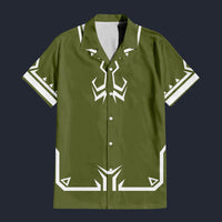 Modetrail Link Breath of the Wild Champion Tunic Green Version 2 Hawaiian Shirt Costume, The Legend of Zelda Costume S-5XL US Size, Unisex Button Down Shirt