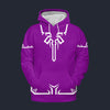 Modetrail Link Breath of the Wild Champion Tunic Purple Tracksuit Costume Hoodie Sweatshirt T-Shirt Sweatpants, The Legend of Zelda Costume S-5XL US Size