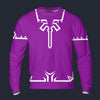 Modetrail Link Breath of the Wild Champion Tunic Purple Tracksuit Costume Hoodie Sweatshirt T-Shirt Sweatpants, The Legend of Zelda Costume S-5XL US Size