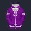 Modetrail Link Breath of the Wild Champion Tunic Purple Version 2 Fleece Zip Hoodie Costume, The Legend of Zelda Costume S-5XL US Size, Gift For Him
