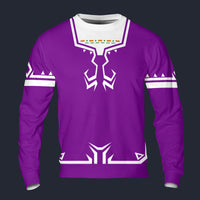 Modetrail Link Breath of the Wild Champion Tunic Purple Version 2 Long Sleeves Costume, The Legend of Zelda Costume S-5XL US Size, Gift For Him