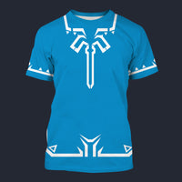 Modetrail Link Breath of the Wild Champion Tunic T-shirt Costume, The Legend of Zelda Costume S-5XL US Size, Gift For Him