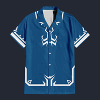 Modetrail Link Breath of the Wild Champion Tunic Version 2 Hawaiian Shirt Costume, The Legend of Zelda Costume S-5XL US Size, Unisex Button Down Shirt