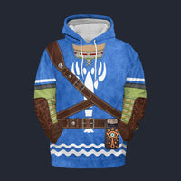 Modetrail Link Island Lobster Hylian Shield Fleece Hoodie Costume, The Legend of Zelda Costume S-5XL US Size, Gift For Him