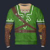 Modetrail Link Zelda Iconic Hylian Shield Tracksuit Costume Hoodie Sweatshirt T-Shirt Sweatpants, The Legend of Zelda Costume S-5XL US Size