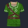 Modetrail Link Zelda Iconic Hylian Shield T-shirt Costume, The Legend of Zelda Costume S-5XL US Size, Gift For Him