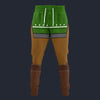 Modetrail Link Zelda Iconic Plain Version Version Sweatpants Costume, The Legend of Zelda Costume S-5XL US Size, Gift For Him