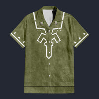 Modetrail Link Zelda Plain Version Hawaiian Shirt Costume, The Legend of Zelda Costume S-5XL US Size, Unisex Button Down Shirt
